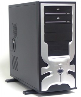 Корпус Foxconn TP/S-230 black/silver 500W ATX USB audio mic 1394 fan AirDuct