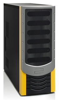 Корпус Foxconn TSAA-142(A) black/silver 400W ATX USB audio mic fan AirDuct