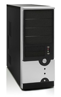 Корпус Foxconn TSAA-614 black 400W ATX USB Audio Mic Fan AirDuct