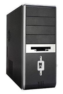 Корпус LinkWorld 316-10 black/silver C2228 w/o PSU ATX USB AirDuct