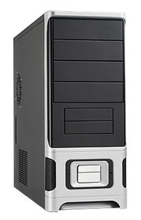 Корпус LinkWorld 316-11 black/silver C2228 w/o PSU ATX USB Audio AirDuct