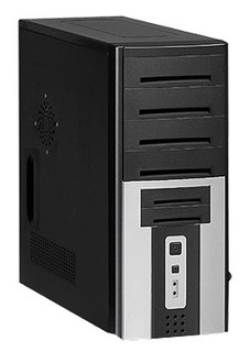 Корпус LinkWorld 316-6 black/silver C2228 w/o PSU ATX USB AirDuct