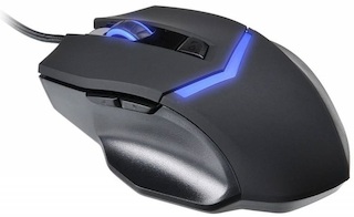 Мышь Oklick 825G PHANTOM черный/синий оптическая USB игровая (5but)