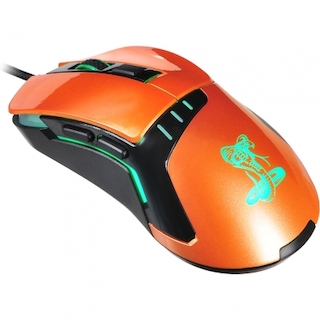 Мышь Oklick 865G черный/оранжевый оптическая (2400dpi) USB игровая (5but)