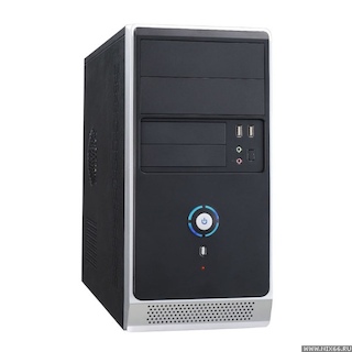Корпус Accord ACC-B021 черный без БП mATX 1x80mm 1x92mm 2x120mm 2xUSB2.0 audio