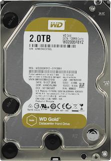 Жесткий диск WD SATA-III 2Tb WD2005FBYZ Gold (7200rpm) 128Mb 3.5"