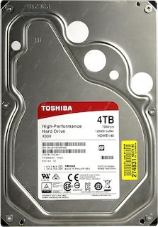 Жесткий диск Toshiba SATA-III 4Tb HDWQ140UZSVA NAS N300 (7200rpm) 128Mb 3.5" Bulk