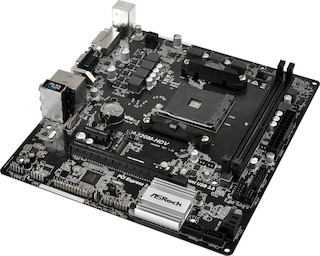 Материнская плата Asrock A320M-HDV Soc-AM4 AMD A320 2xDDR4 mATX AC`97 8ch(7.1) GbLAN RAID+VGA+DVI+HD