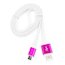 Кабель USB 2.0 Cablexpert CC-mUSBr1m, AM/microBM 5P, 1м, мультиразъем USB A, силиконовый шнур, разъемы розовый металлик, пакет