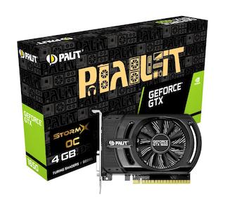 Видеокарта Palit PCI-E PA-GTX1650 STORMX OC 4G nVidia GeForce GTX 1650 4096Mb 128bit GDDR5 1485/8000 DVIx1/HDMIx1/HDCP Ret