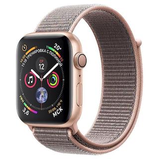 Смарт-Часы Apple Watch Series 4 40mm Gold Aluminum/Pink Sand Sport Loop MU692