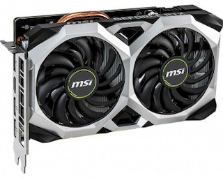 Видеокарта MSI PCI-E RTX 2060 VENTUS 6G OC nVidia GeForce RTX 2060 6144Mb 192bit GDDR6 1710/14000/HDMIx1/DPx3/HDCP Ret