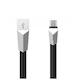 Кабель Hoco  X4 Zinc Alloy rhombus microUSB 1m 5A черный