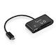 Кабель OTG Gembird с картридером UHB-OTG-01 USBAF MicroSD, SD/MicroBM, 0.12м, блистер