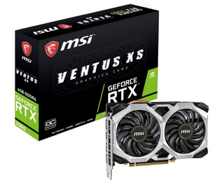 Видеокарта MSI PCI-E RTX 2060 VENTUS XS 6G OC nVidia GeForce RTX 2060 6144Mb 192bit GDDR6 1710/14000/HDMIx1/DPx3/HDCP Ret