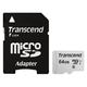 Флеш карта microSDXC 64Gb Transcend UHS-I U1 + (R95/W45Mb/s) TS64GUSD300S-A +SD Adapter