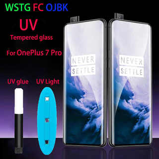 Защитное стекло для OnePlus 7 PRO Full Glue UV Liquid Тempered Glass