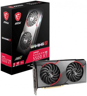 Видеокарта MSI PCI-E RX 5500 XT GAMING X 8G AMD Radeon RX 5500XT 8192Mb 128bit GDDR6 1845/14000/HDMIx1/DPx3/HDCP Ret