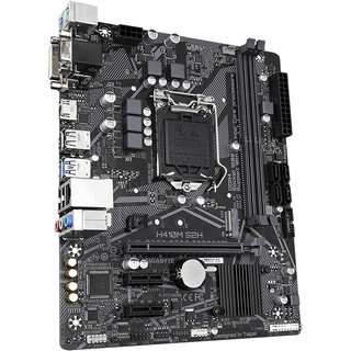 Материнская плата Gigabyte H410M S2H Soc-1200 Intel H410 2xDDR4 mATX ALC887 8ch(7.1) GbLAN+VGA+DVI+HDMI