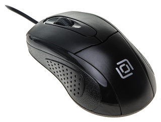 Мышь Oklick 305M черный оптическая (1000dpi) USB (3but)