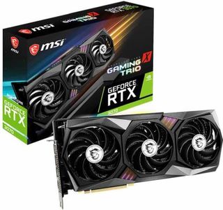 Видеокарта MSI PCI-E 4.0 RTX 3070 GAMING X TRIO NV RTX3070 8192Mb 256 GDDR6 1800/14000/HDMIx1/DPx3/H