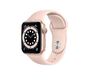 Смарт-Часы Apple Watch Series 6 44mm Gold Aluminum Case with Pink Sport Band (M00E3)