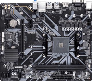 Материнская плата Gigabyte B450M H Soc-AM4 AMD B450 2xDDR4 mATX AC`97 8ch(7.1) GbLAN RAID+VGA+HDMI
