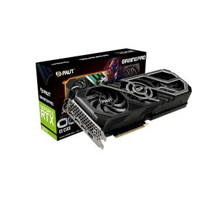 Видеокарта Palit PCI-E 4.0 PA-RTX3070 GAMINGPRO OC 8G NVIDIA GeForce RTX 3070 8192Mb 256 GDDR6 1500/14000/HDMIx1/DPx3/HDCP Ret