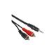 Кабель-переходник аудио Hama H-30455 2хRCA (m)/Jack 3.5 (m) 2м черный