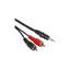 Кабель-переходник аудио Hama H-30455 2хRCA (m)/Jack 3.5 (m) 2м черный