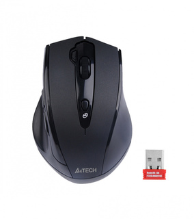 Беспроводная мышь A4 V-Track G10-810FS черный оптическая (2000dpi) silent беспроводная USB (7but)