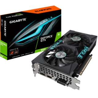 Видеокарта Gigabyte PCI-E GV-N1656EAGLE OC-4GD NV GTX1650 4096Mb 128b GDDR6 1590/12000 DVIx1/HDMIx1/
