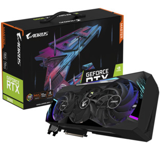 Видеокарта Gigabyte PCI-E 4.0 GV-N3080AORUS M-10GD NV RTX3080 10240Mb 320 GDDR6X 1845/19000/HDMIx3/D