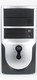 Корпус Foxconn TLM-397 black/silver 350W mATX USB audio mic fan AirDuct