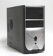Корпус Foxconn TLM-436 black/silver 350W mATX USB audio mic fan AirDuct