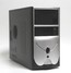 Корпус Foxconn TLM-436 black/silver 350W mATX USB audio mic fan AirDuct