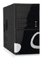 Корпус Foxconn TLM-720 black/silver 350W mATX USB Audio Mic Fan AirDuct