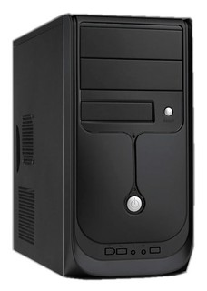 Корпус LinkWorld 437-04 black с.2222 350W mATX USB Audio 24pin