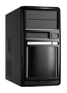 Корпус LinkWorld 437-06 black/silver C2228 w/o PSU mATX USB Audio AirDuctPiano Gloss