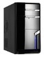 Корпус LinkWorld 727-03 black C2121 w/o PSU mATX USB Audio AirDuct, w/blue high light