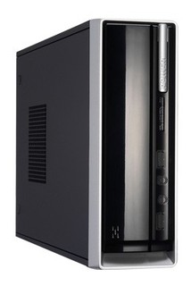 Корпус Linkworld LC-820-02B black 65W miniITX 2*USB AUDIO card reader c.2121 Piano Gloss