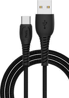 Кабель TFN Type-C FORZA 1m  black (TFN-CUSBCUSB5A1MBK)