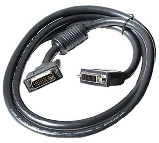 Кабель DVI-D Buro 25M/25M, 1.8м, феррит. кольца