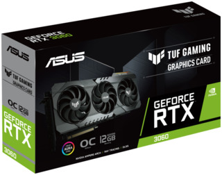 Видеокарта Asus PCI-E 4.0 TUF-RTX3060-O12G-GAMING NV RTX3060 12288Mb 192 GDDR6 1665/15000/HDMIx2/DPx3/HDCP Ret