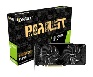 Видеокарта Palit PCI-E PA-GTX1660SUPER GP 6G NV GTX1660SUPER 6144Mb 192 GDDR6 1530/14000 DVIx1/HDMIx