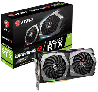 Видеокарта MSI PCI-E RTX 2060 GAMING Z NVIDIA GeForce RTX 2060 6144Mb 192 GDDR6 1830/14000/HDMIx1/DPx3/HDCP Ret