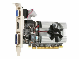 Видеокарта MSI PCI-E N210-1GD3/LP NV GF210 1024Mb 64 DDR3 460/800 DVIx1/HDMIx1/CRTx1 Ret low profile