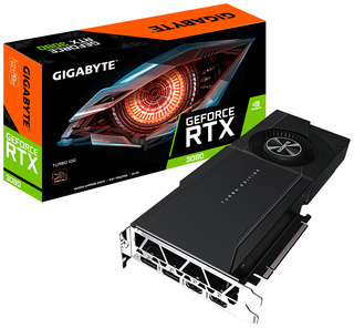 Видеокарта Gigabyte PCI-E 4.0 GV-N3080TURBO-10GD 2.0 LHR NVIDIA GeForce RTX 3080 10240Mb 320 GDDR6X 1710/19000 HDMIx2 DPx2 HDCP Ret