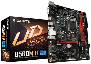 Материнская плата Gigabyte B560M H Soc-1200 Intel B560 2xDDR4 mATX AC`97 8ch(7.1) GbLAN+VGA+HDMI