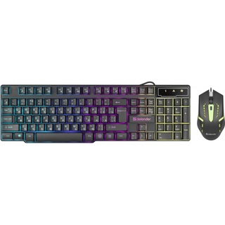 Клавиатура + мышь Defender Sydney C-970 RU клав:черный мышь:черный USB LED 45970